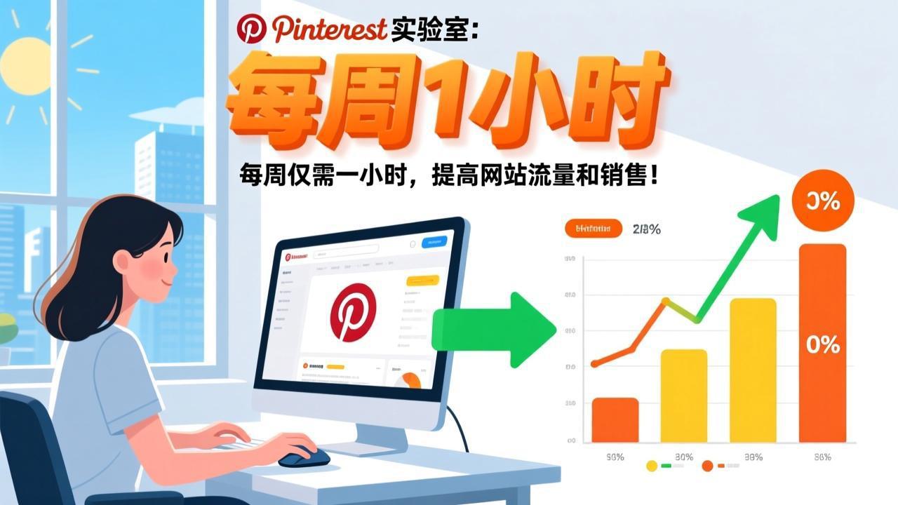 (17505期)Pinterest实验室:每周仅需一小时,提高网站流量和销售!