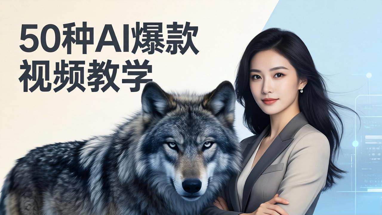（17815期）50种AI爆款视频教学：影视级古诗词+治愈萌宠+山海经蛟龙，高阶宝典商业落地