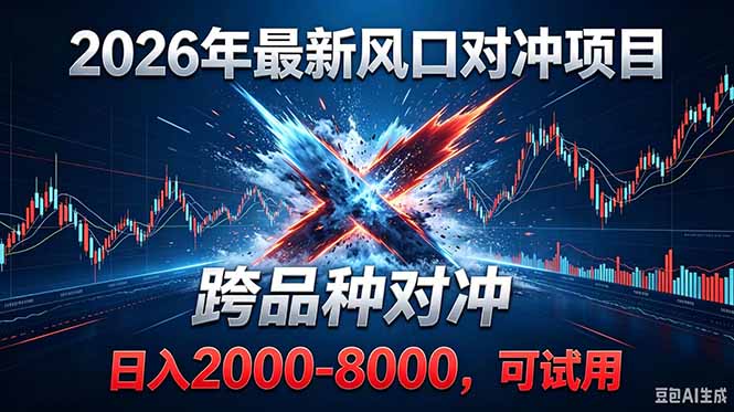 （18827期）2026创业新风口！最新对冲！跨品种对冲！日收益2000-6000+