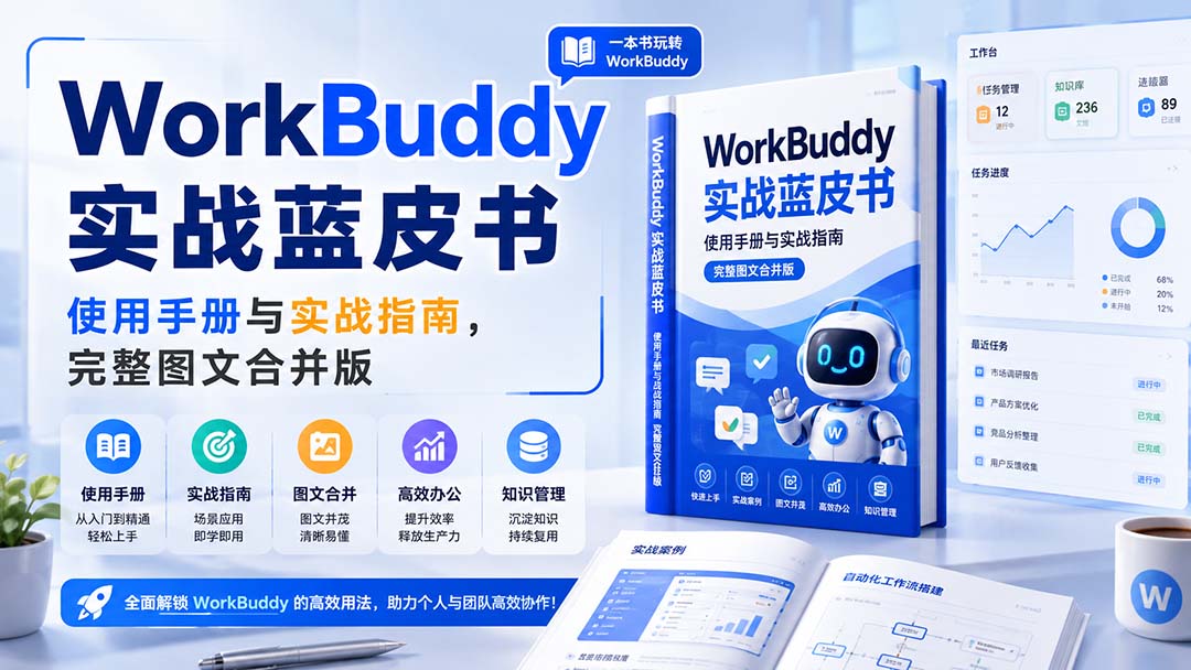 (20106期)WorkBuddy实战蓝皮书,使用手册与实战指南,完整图文合并版
