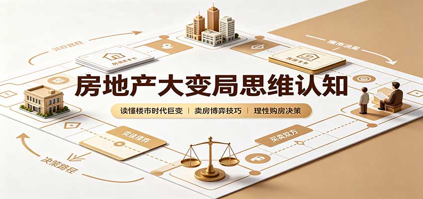 房地产大变局思维认知：读懂楼市时代巨变，卖房博弈技巧，理性购房决策