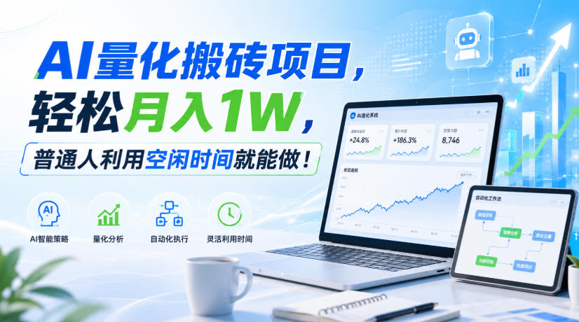 利用AI实现自动量化搬砖，月入万元，任何人都可以做！