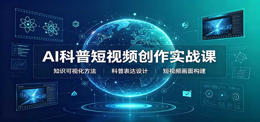 AI科普短视频创作实战课：配套要点文档，文案与视频提示词模板教学