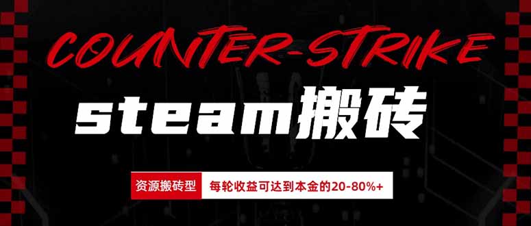 (20275期)Steam搬砖,每轮收益为本金的20-80%,平均每天仅需半小时,新人轻松上手
