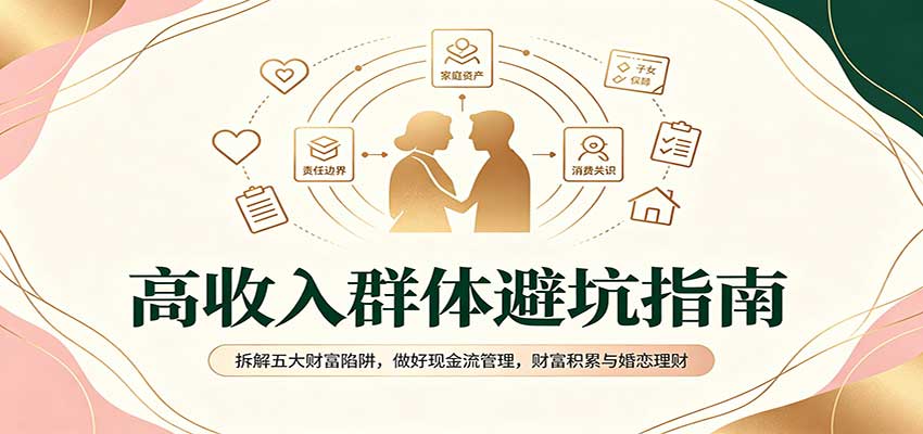 高收入群体避坑指南：拆解五大财富陷阱，做好现金流管理，财富积累与婚恋理财