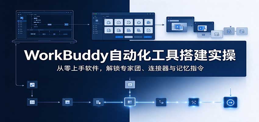 WorkBuddy自动化工具搭建实操:从零上手软件,解锁专家团、连接器与记忆指令