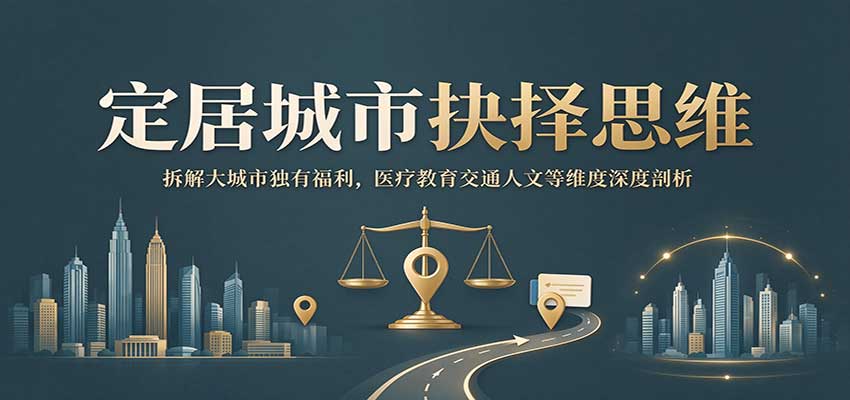 定居城市抉择思维:拆解大城市独有福利,医疗教育交通人文等维度深度剖析