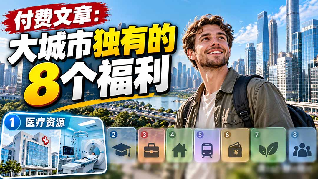 （20848期）付费文章：大城市独有的8个福利