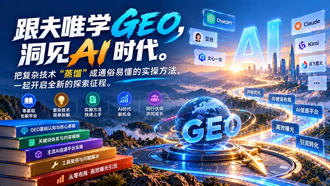 （21257期）跟夫唯学GEO-更新1030，洞见AI时代。把复杂技术 “蒸馏” 成通俗易懂的实操方法，一起开启全新的探索征程