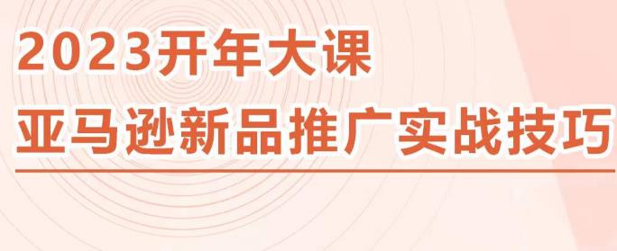 2023亚马逊新品推广实战技巧，线下百万美金课程的精简版，简单粗暴可复制，实操性强的推广手段